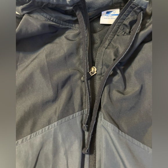 Starter Warm Up Running Windbreaker Jacket Size 3XL Navy Blue - Picture 13 of 16